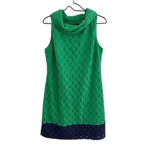 Adrianna Papell Mod green dress